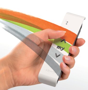 Wall remote used to control a motorised system